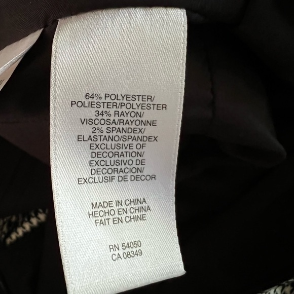 Ann Klein houndstooth sleeveless dress size 4 - Picture 6 of 7